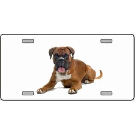 Powerhouse Boxer Dog Pet Novelty License Plates- Full Color Photography License Plates PO525338